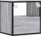 vidaXL - Nachtkastjes - 2st - wandgemonteerd - 40x31x39,5cm - grijs - sonoma - eiken