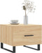 vidaXL - Salontafel - 50x50x35 - cm - bewerkt - hout - sonoma - eikenkleurig