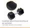 Orange Gym Hex Dumbbell - 16KG - hexagon uiteinden - zwart