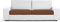 Bankbedekking Eysa BRONX Donkerrood 70 x 15 x 75 cm