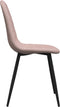vidaXL - Eetkamerstoelen - 2 - st - fluweel - roze