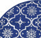 vidaXL - Kerstboomrok - luxe - met - sok - 150 - cm - stof - blauw