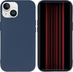 imoshion Hoesje Geschikt voor iPhone 15 Hoesje Siliconen - imoshion Color Backcover - Donkerblauw