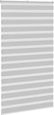 vidaXL - Zebra - rolgordijn - 125x230 - cm - stofbreedte - 120,9 - cm - lichtgrijs