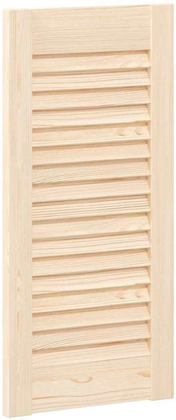 vidaXL - Kastdeur - met - lamellen - 61,5x29,5 - cm - massief - grenenhout
