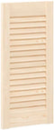 vidaXL - Kastdeur - met - lamellen - 61,5x29,5 - cm - massief - grenenhout