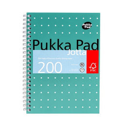 Pukka Pad - Notitieboek Pad Jotta A5 lijn 200 pagina's 80gr groen | 3 stuks