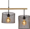 Lucide BASKETT - Hanglamp - 4xE27 - Dimbaar - Zwart