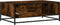 vidaXL - Salontafel - 90x57x35 - cm - bewerkt - hout - en - metaal - gerookt - eiken