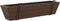 vidaXL - Plantenbakken - 2 - st - met - haken - poly - rattan - bruin