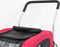 Trixie Jogger Ombouwset - Hondenfietskar tot Wandelwagen - Zwenkwiel 360° - Rood