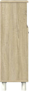 vidaXL - Badkamerkast - 30,5x30x95 - cm - bewerkt - hout - sonoma - eikenkleurig