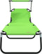 vidaXL - Opvouwbare - Ligbedden - 2 - stuks - met - Luifel - Groen - 600D - Oxford - Stof