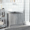 vidaXL - Wastafelkast - 63x29x55 - cm - bewerkt - hout - grijs - sonoma - eikenkleurig