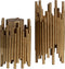 BePureHome Waxinehouder Uneven - Metaal - Antique Brass - 24x12x12