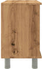 vidaXL - Badkamerkast - 60x32x53,5 - cm - bewerkt - hout - artisanaal - eikenkleur