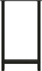 vidaXL - Salontafelpoten - 2 - st - 60x(100-101) - cm - staal - zwart