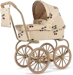 Konges Sløjd Minnie Poppenwagen/Doll Pram - Opvouwbaar - Ma Grande Cerise Glitter