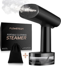 FLOWSTEAM® Luxe Kledingstomer - Handstomer - 370ML Watertank - Matte Black Edition