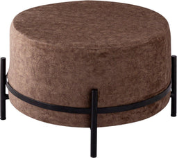 SVJ Kruk Rond - 55 x 55 x 37 cm - Microvezel - Bruin