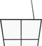vidaXL - Inloopdouchewand - 140x195 - cm - halfmat - ESG-glas - zwart