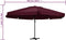 vidaXL - Parasol - met - aluminium - paal - 600 - cm - bordeauxrood