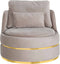 Richmond Interiors Fauteuil Kylie khaki velvet / gold (Quartz Khaki 903)