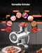 Stainless Steel Manual Meat Grinder, Food, Manual Crutch Grinder, 2 Grinding Plates, 5 mm, 8 mm, Sau