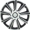 Michelin Wieldoppen 15 inch - ABS kunststof - schokbestendig - zilver/zwart (4 stuks)
