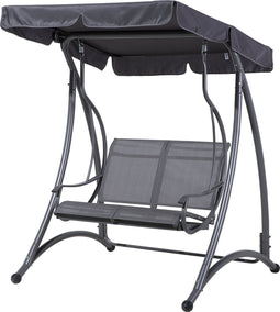 Beliani TESERO - Schommelbank - Grijs - Staal