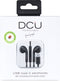 DCU 34151011 - Oordopjes met Snoer - Microfoon - Zwart Multicolour