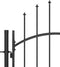 vidaXL - Poort - 1x1,75 - m - staal - zwart