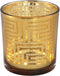 PTMD Havy Gold Glass Tealight With Maze Print S