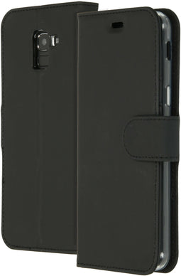 Accezz Galaxy J6 - Flip cover - Krasbestendig Schokbestendig - Zwart