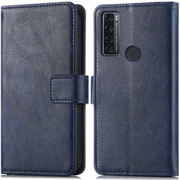 iMoshion Hoesje Geschikt voor TCL 20 SE Hoesje Met Pasjeshouder - iMoshion Luxe Bookcase - Donkerblauw
