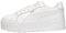 PUMA Karmen II L - Dames Sneakers - Plateauzool - Puma White-Puma Silver