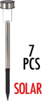 ProGarden Set van 7 RVS solarlampen - Tuinlampen