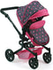 Poppen combi-wagen Mika Stenchen pink, 47-80 cm