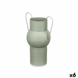Vaas Groen Staal 22 x 32 x 14 cm (6 Stuks)
