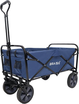 BRASQ Bolderkar Opvouwbaar - 100 Liter - 80 KG Draagkracht - Draaibare wielen mét rem - 90x51x100 CM