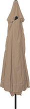 vidaXL - Tuinparasol - ø395x245 - cm - Taupe