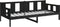 vidaXL - Slaapbank - massief - grenenhout - zwart - 90x200 - cm