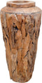 vidaXL - Decoratievaas - 40x100 - cm - massief - teakhout