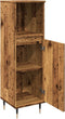 vidaXL - Badkamerkast - 30x30x100 - cm - bewerkt - hout - oud - houtkleurig