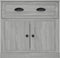 vidaXL - Dressoir - 70x35,5x67,5 - cm - bewerkt - hout - grijs - sonoma - eikenkleurig
