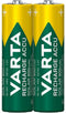 Varta Recharge Accu Solar - AAA (HR03) Oplaadbare Batterijen 550 mAh - Zilver (2 stuks)