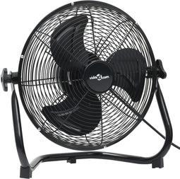 Vloerventilator 3 snelheden 100 W 55 cm zwart