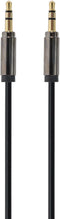 Gembird CCAP-444-1M - Audiokabel 3.5mm - 1 m - Zwart