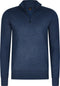 Mario Russo Half Zip - Trui - Comfortabel en veelzijdig - Jeansblauw XL