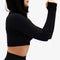 FORZA NAADLOZE CROP TOP - Korte model - Ademend - Zwart